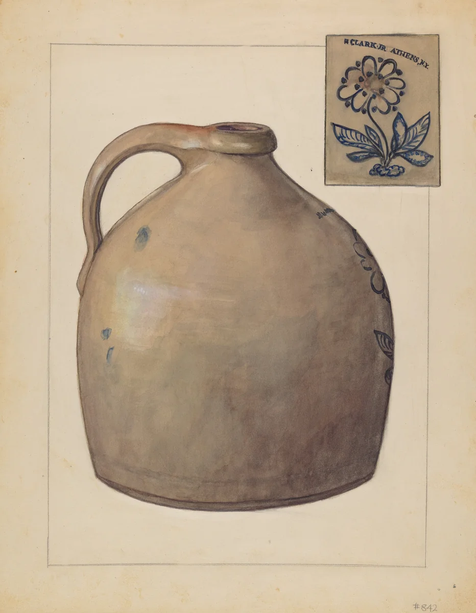 Jug by Jessica Price, index of american design, 1936
