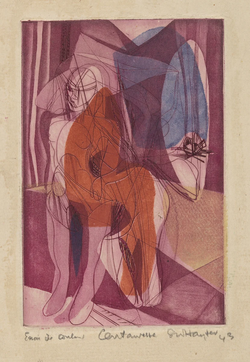 Centauresse by Stanley William Hayter, print, 1944