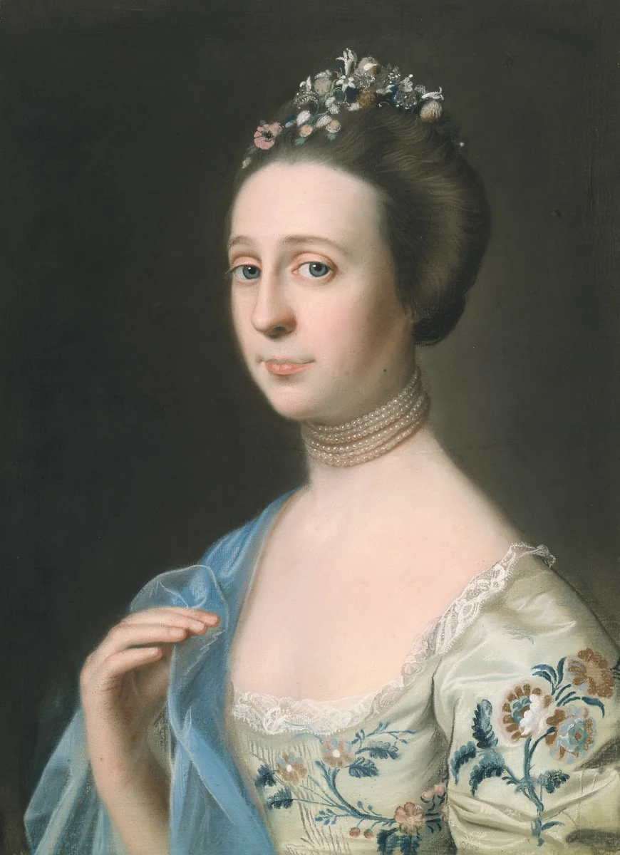 Mrs. Henry Hill (Anna Barrett) by John Singleton Copley, painting, 1765-1770