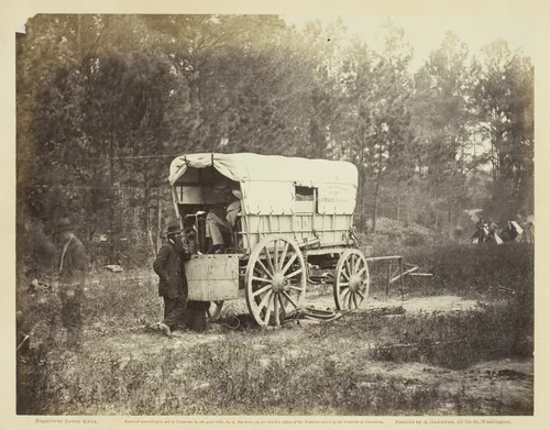 Field Telegraph, Battery Wagon by David Knox, photograph, 1864
