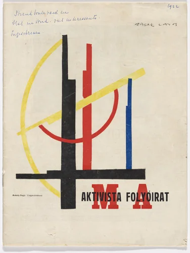Ma: Aktivista Folyóirat, vol. VII, no. 5-6 by László Moholy-Nagy, design, 1922