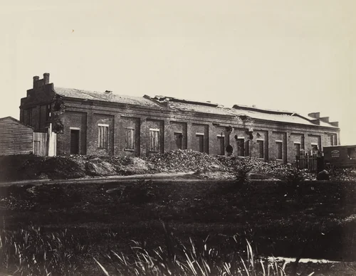 View of the Petersburg Gas Works by Timothy O'Sullivan, Alexander Gardner, photograph, 1865