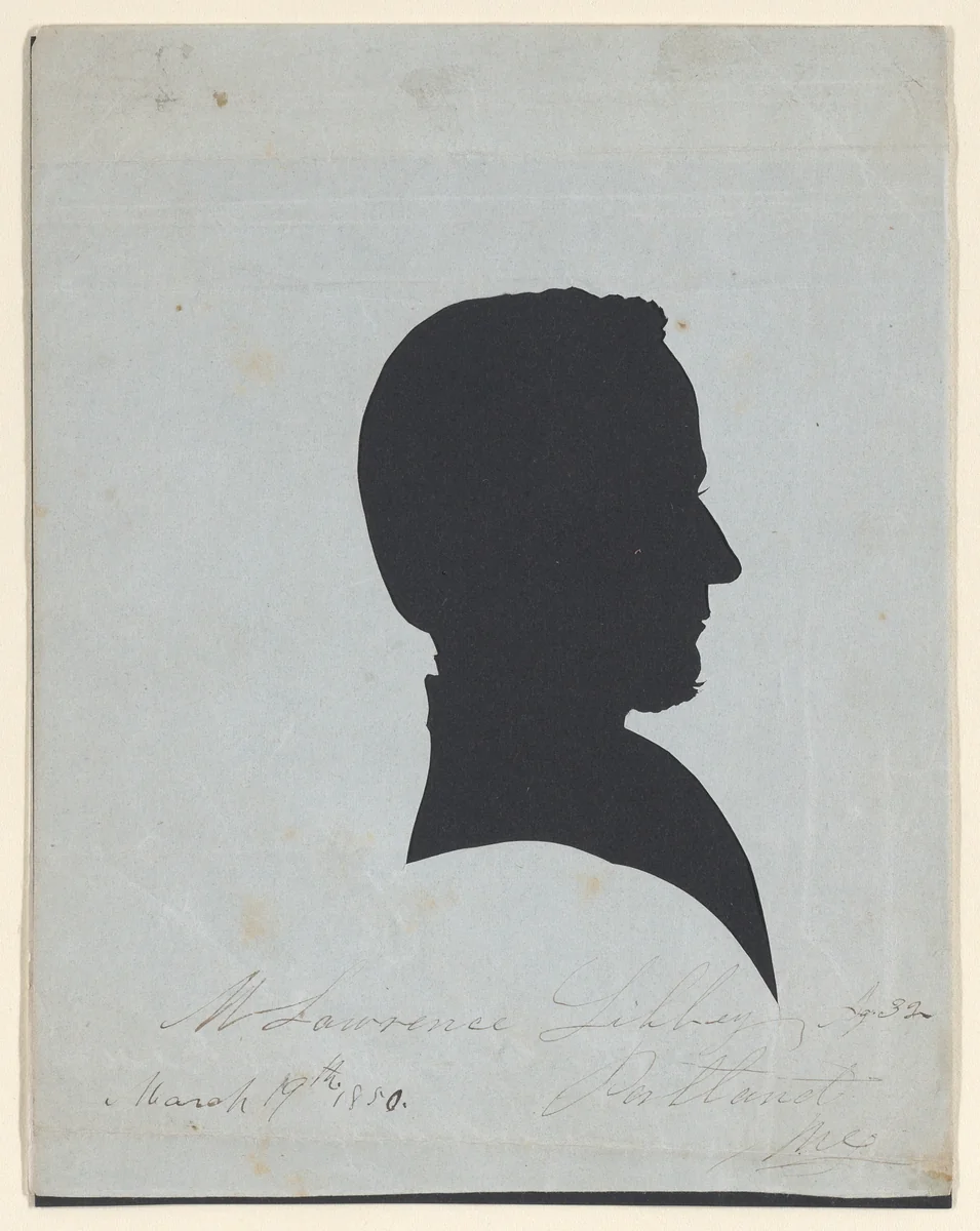 Silhouette of M. Lawrence Libbey, Portland, Maine, Aged 32 by Galen Jerome Brewer, other, 1850