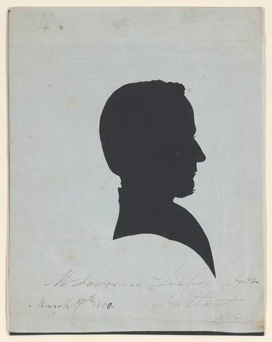 Silhouette of M. Lawrence Libbey, Portland, Maine, Aged 32 by Galen Jerome Brewer, other, 1850