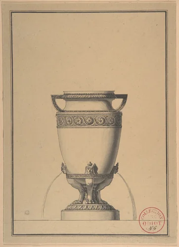 Design for a Wine Fountain by Henri Auguste, drawing, 1770-1816