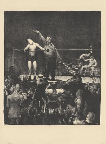Introducing the Champion by George Bellows, print, 1916