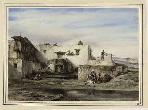 Greek Village by Alexandre-Gabriel Decamps, painting, 1818-1830
