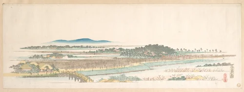 View of Azuma Wood by Utagawa Hiroshige (歌川広重), print, 1848-1868