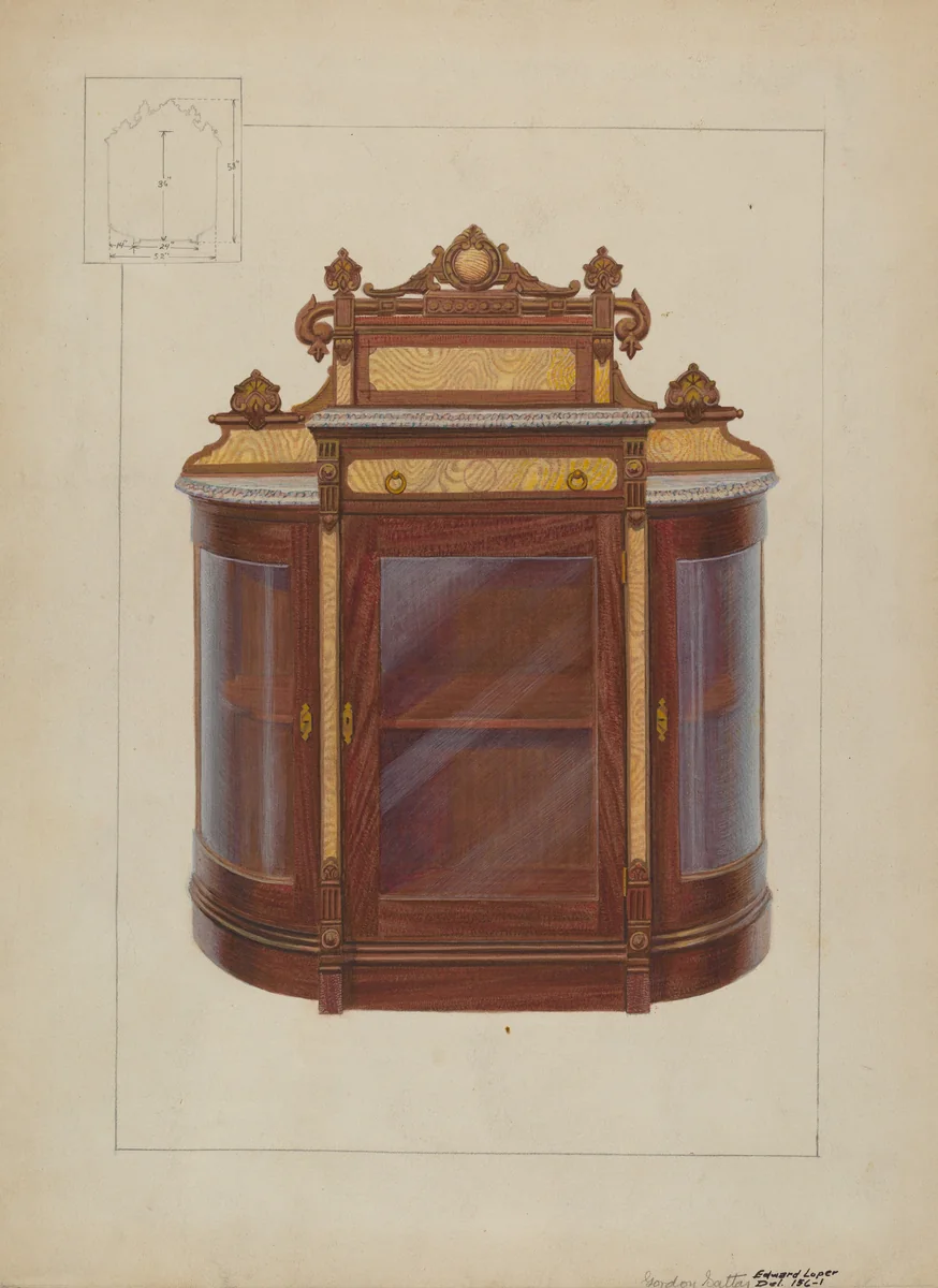 China Closet by Gordon Saltar
Edward L. Loper, index of american design, 1937