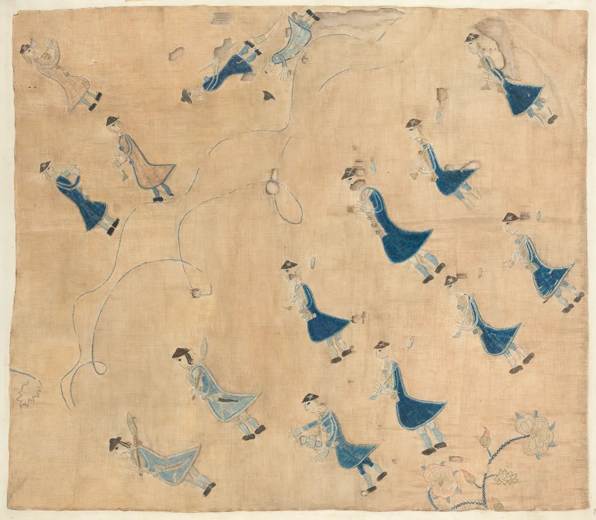 Valance from a set of Bed Curtains by Mina Greene, index of american design, 1935-1942