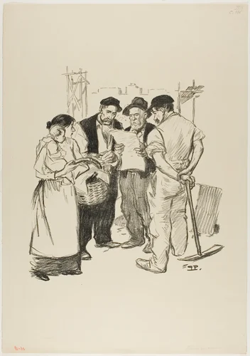 Retour en arrière by Théophile Alexandre Steinlen, print, 1894
