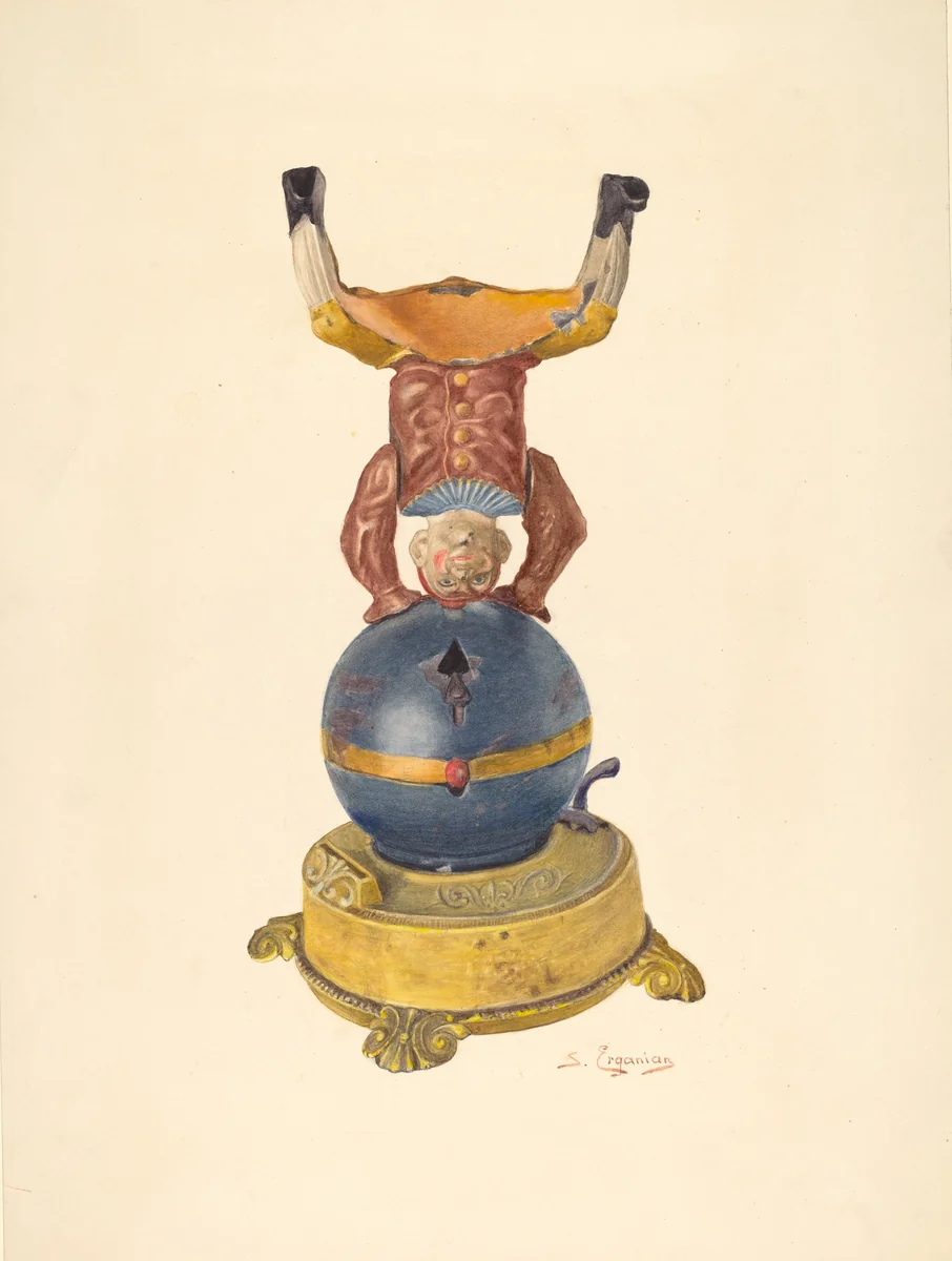 Toy Bank by Sarkis Erganian, index of american design, 1935-1942