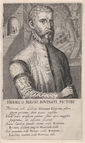 Portret van Henri met de Bles by Hendrick Hondius, print, 1610