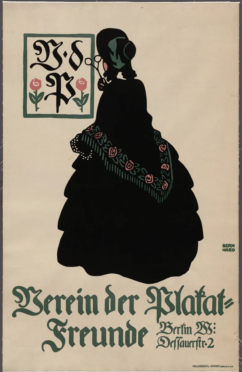 Verein der Plakatfreunde by Lucian Bernhard, design, 1908