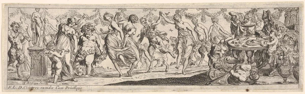 Plate 5 from "Les Grandes Frises" by Pierre Brebiette, print, 1610-1626