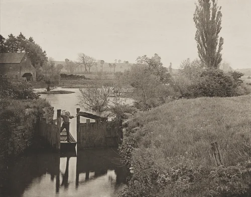 Old Lock at Welford by James Leon Williams, photograph, 1894