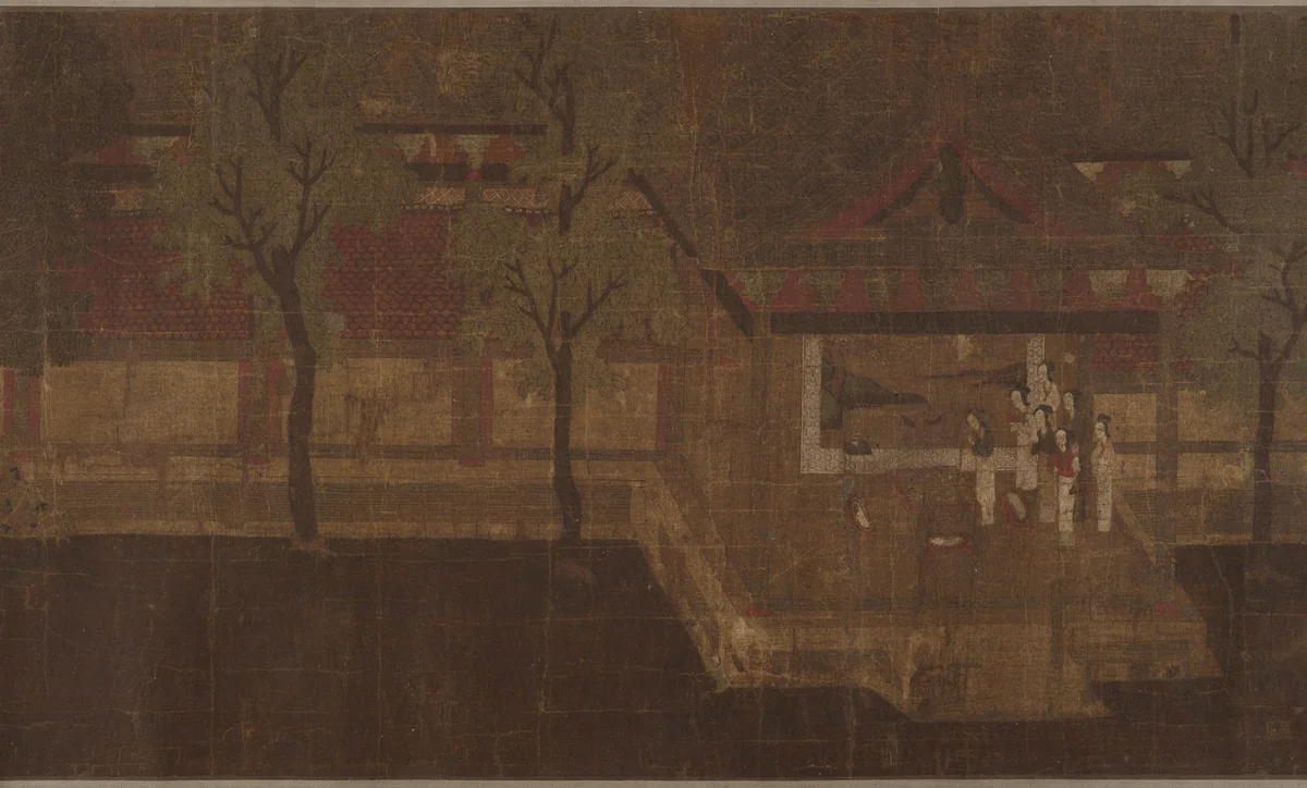 Pavilion with Figures by Unidentified Artist, painting, 906-1279