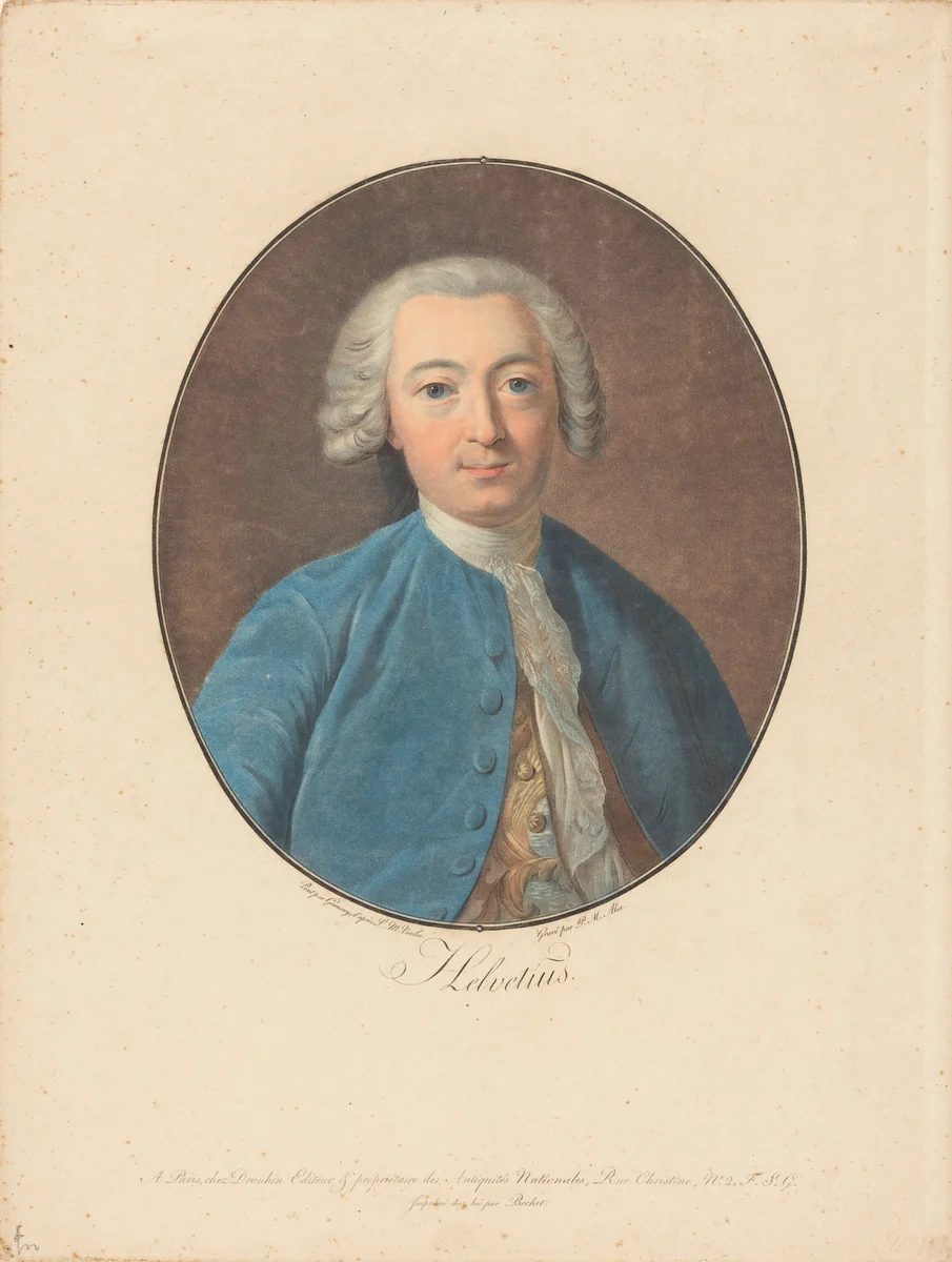 Helvétius by Pierre-Michel Alix, print, 1793