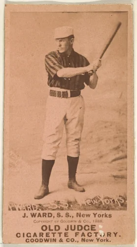 John Montgomery Ward, Captain and Shortstop, New York, from the Old Judge series (N172) for Old Judge Cigarettes by Goodwin & Company, photograph, 1888