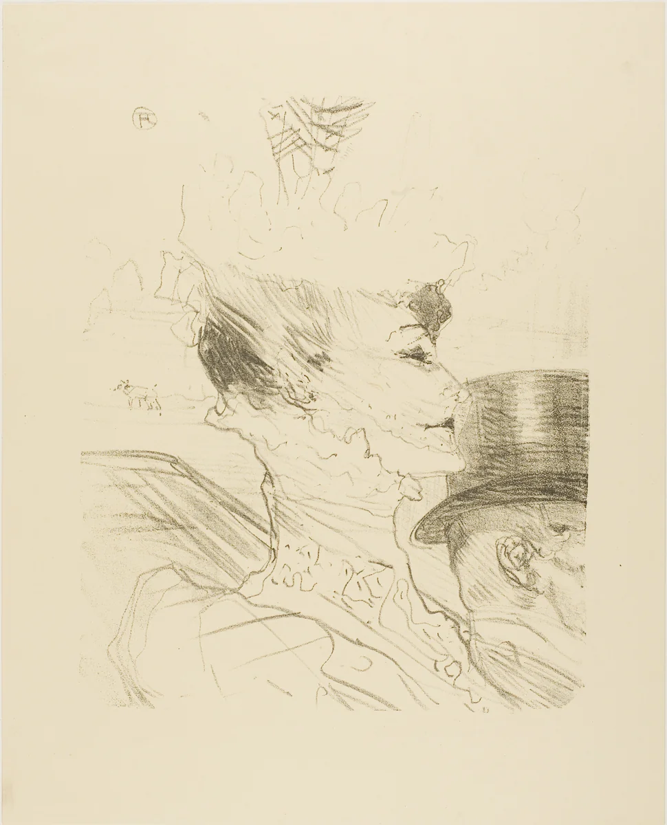 Louise Balthy, from Treize Lithographies by Henri de Toulouse-Lautrec, print, 1898