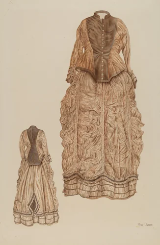 Wedding Dress by Max Unger, index of american design, 1941