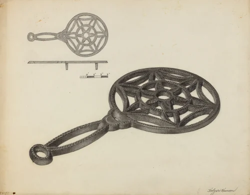 Trivet by Holger Hansen, index of american design, 1935-1942