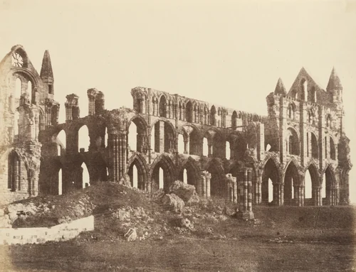 Whitby Abbey from the Southwest by Alfred Capel-Cure, photograph, 1856