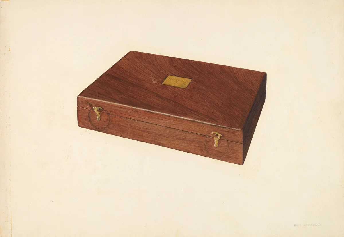 Drawing Instrument Box by Fred Hassebrock, index of american design, 1940
