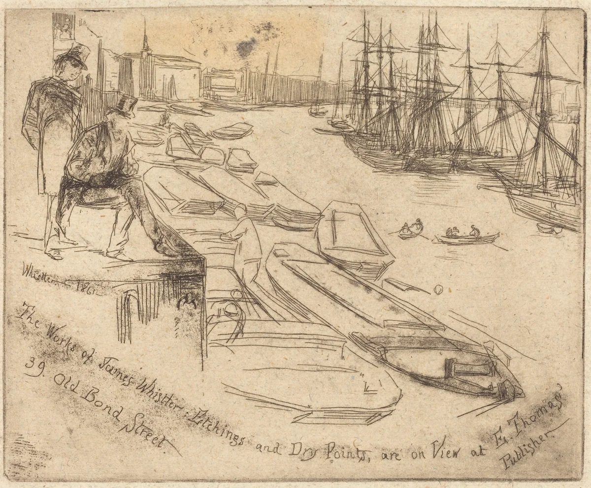 The Little Pool by James McNeill Whistler, print, 1861