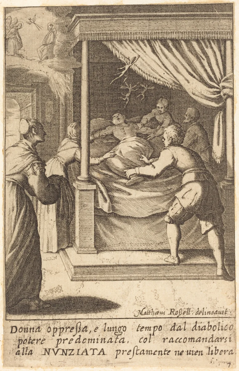 The Oppressed Woman by Jacques Callot; Matteo Rosselli, print, 1619