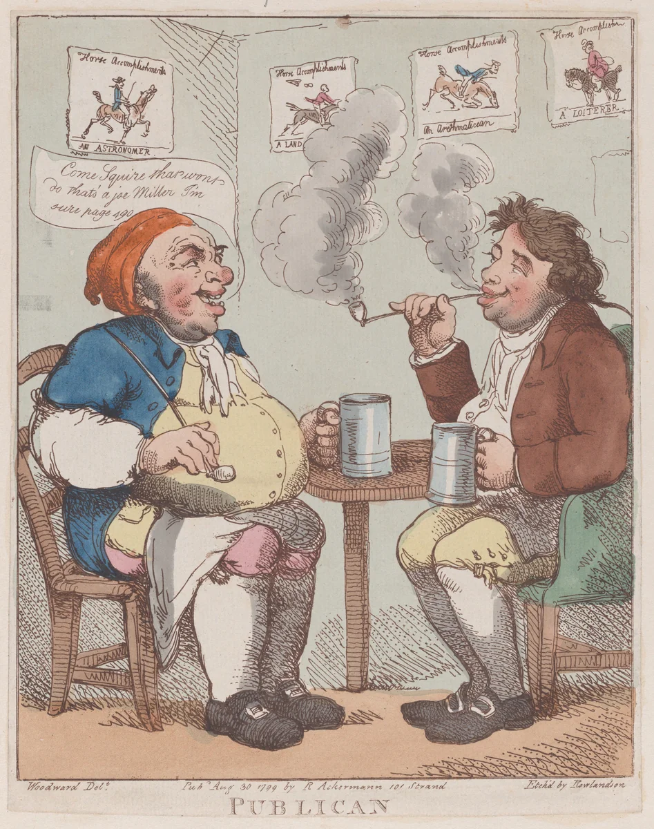 Publican by Thomas Rowlandson, print, 1799