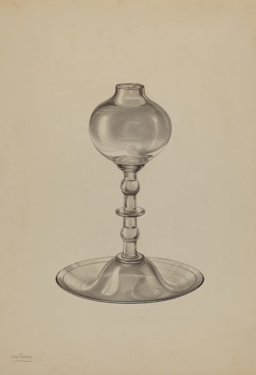 Lamp by Charles Caseau, index of american design, 1938