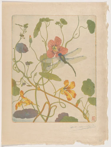 Fleurs (Flowers) by Charles-Louis-M. Houdard, print, 1895