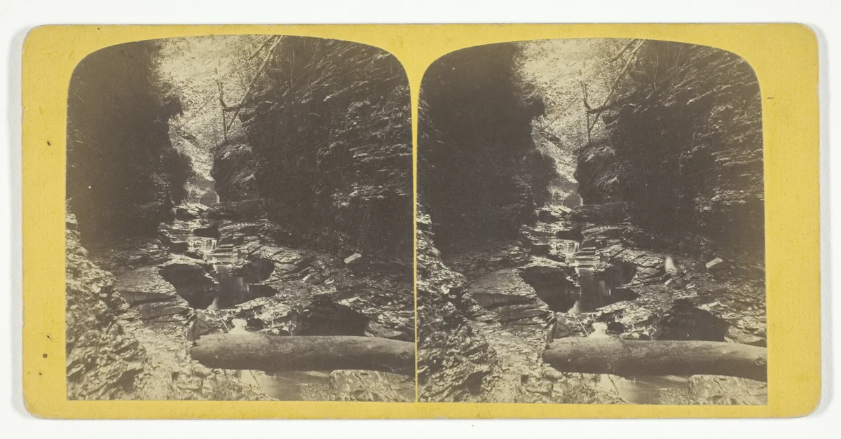 Artist's Dream, No. 18 from the series "Stereographs of the Watkins Glen" by G. F. Gates, photograph, 1860-1899
