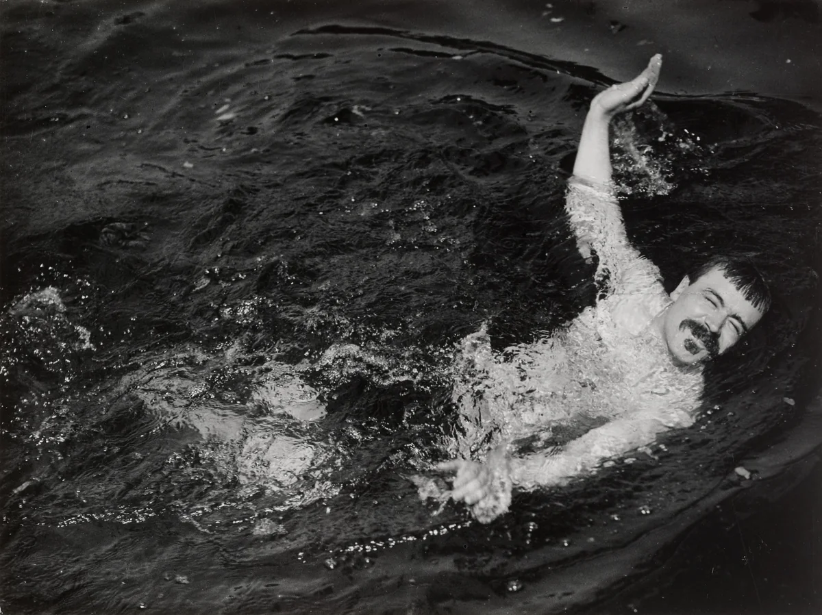 Professor Aubert of the Sorbonne, Château de Rouzat by Jacques-Henri Lartigue, photograph, 1911