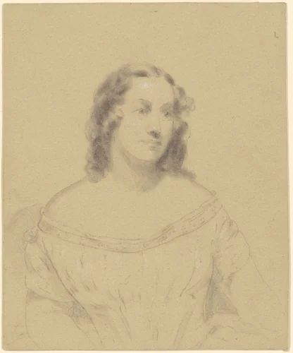 Mrs. Sylvanus D. Lewis (Estelle Anna Blanche Robinson) by Seth Wells Cheney
Charles Loring Elliott, drawing, 1848-1856