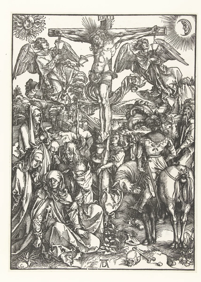 Kruisiging by Unknown, print, 1498