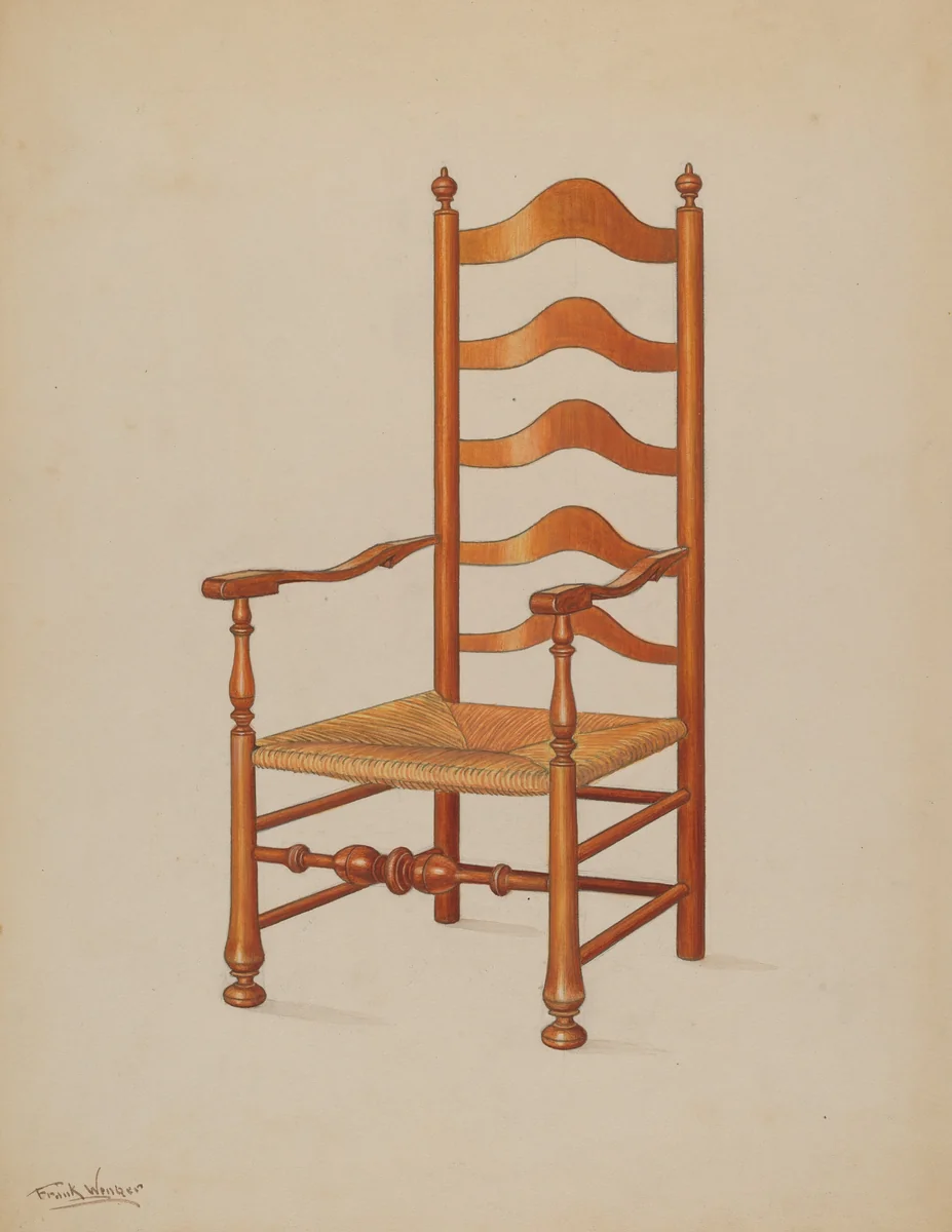 Armchair by Frank Wenger, index of american design, 1937