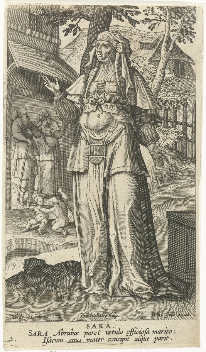 Sara by Unknown, print, 1588-1595