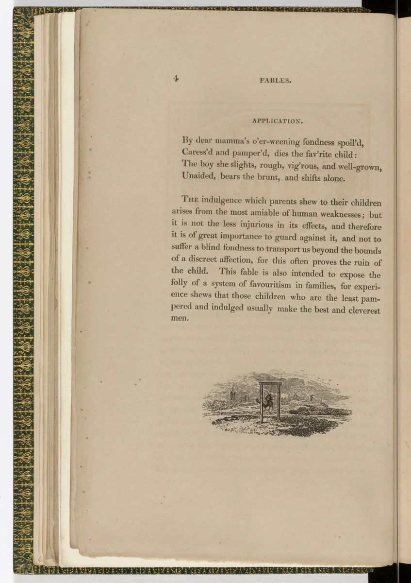 Tailpiece (page 4) from The Fables of Aesop by Thomas Bewick, illustrated book, 1818