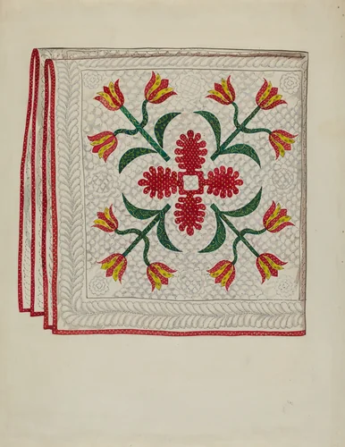 Quilt by Lillian Causey, index of american design, 1936