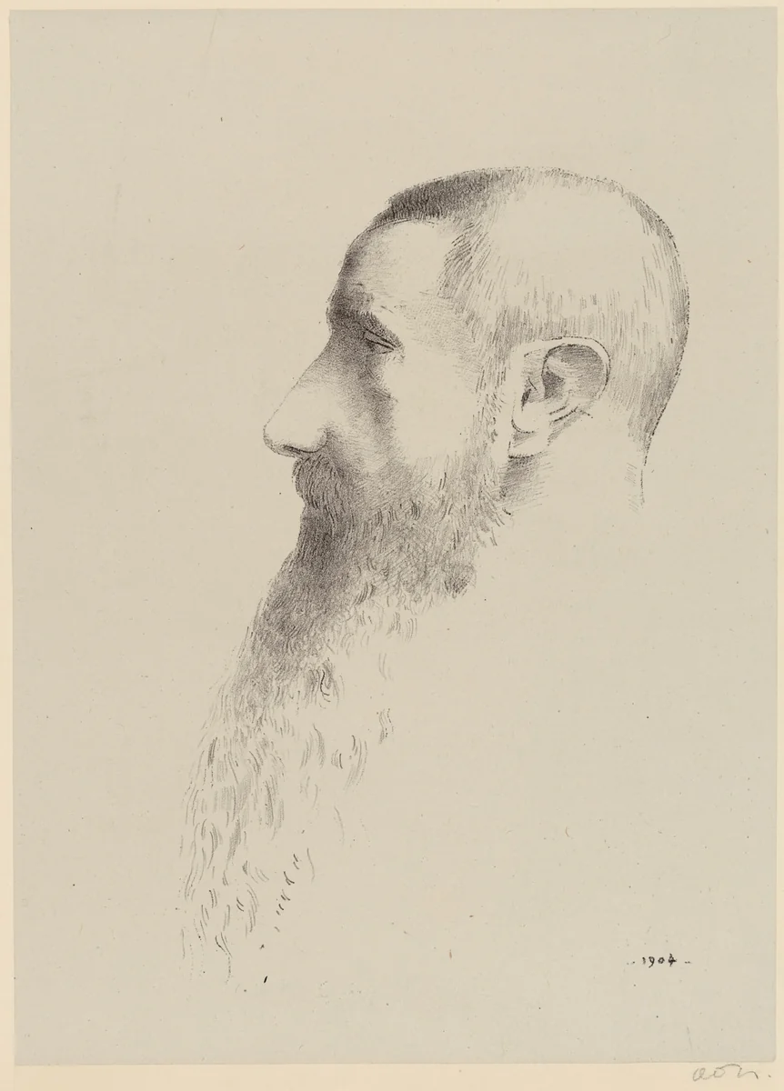 Roger Marx by Odilon Redon, print, 1904