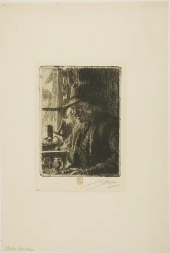 Bosl Anders, Clockmaker at Mora by Anders Zorn, print, 1907