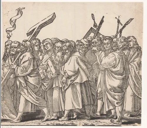Triomf van Christus by Andrea Andreani, print, 1568-1629