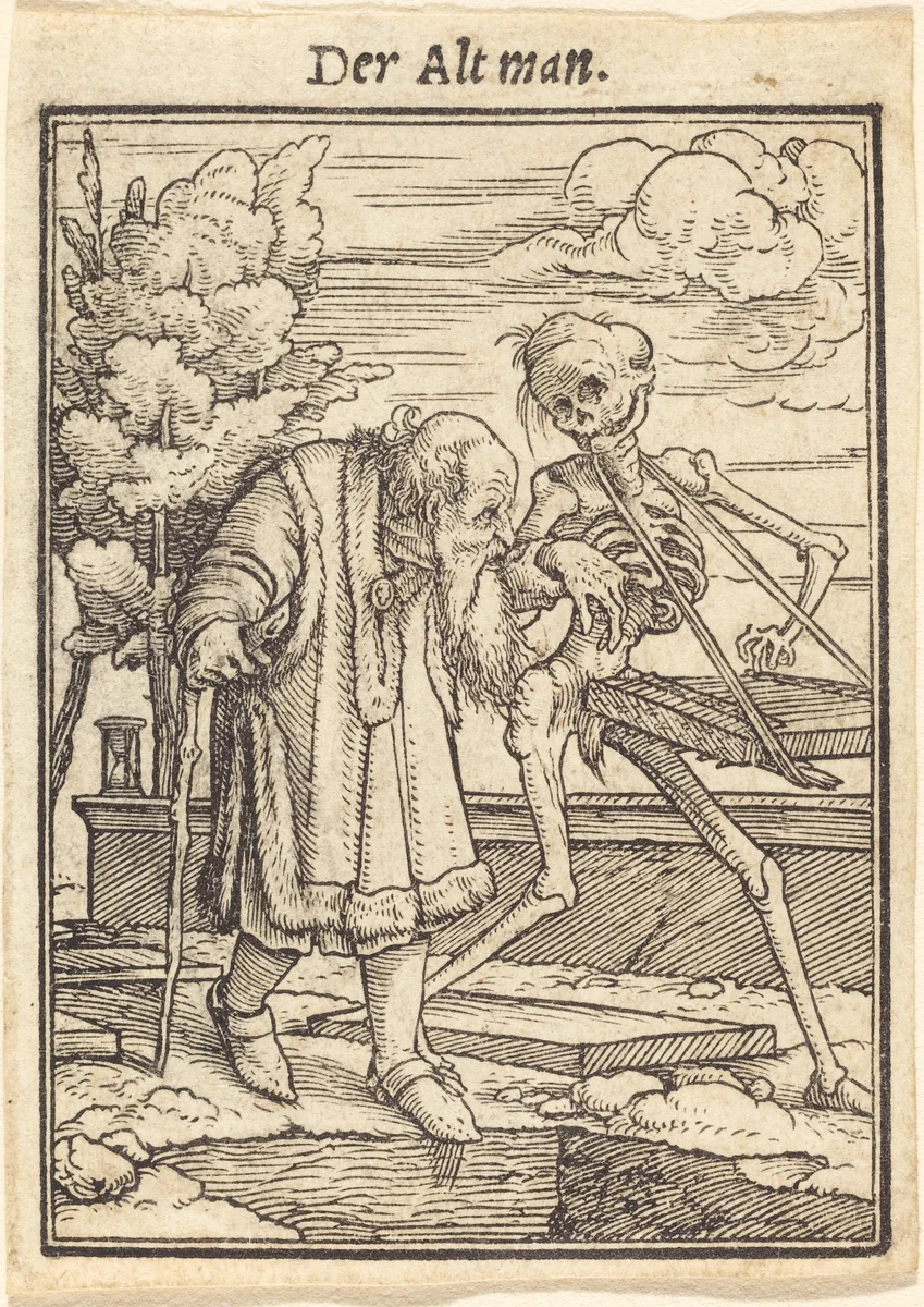 Der Alt man (The Old Man) by Hans Lützelburger, print, 1521-1531