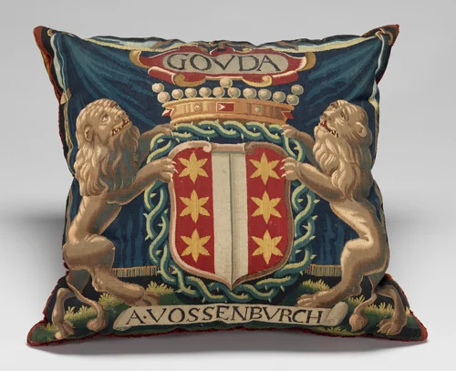 Tapestry-covered Cushion by Netherlandish, decorative art, 1675-1725