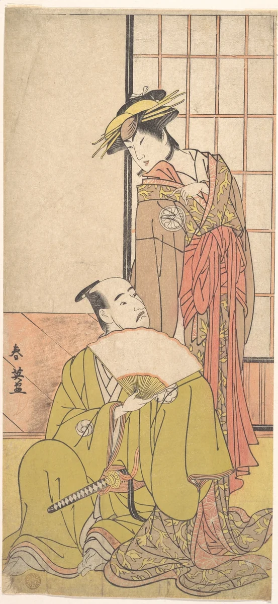 The Eighth Morita Kanya in the Role of Oboshi Yuranosuke by Katsukawa Shun'ei (勝川春英), print, 1787