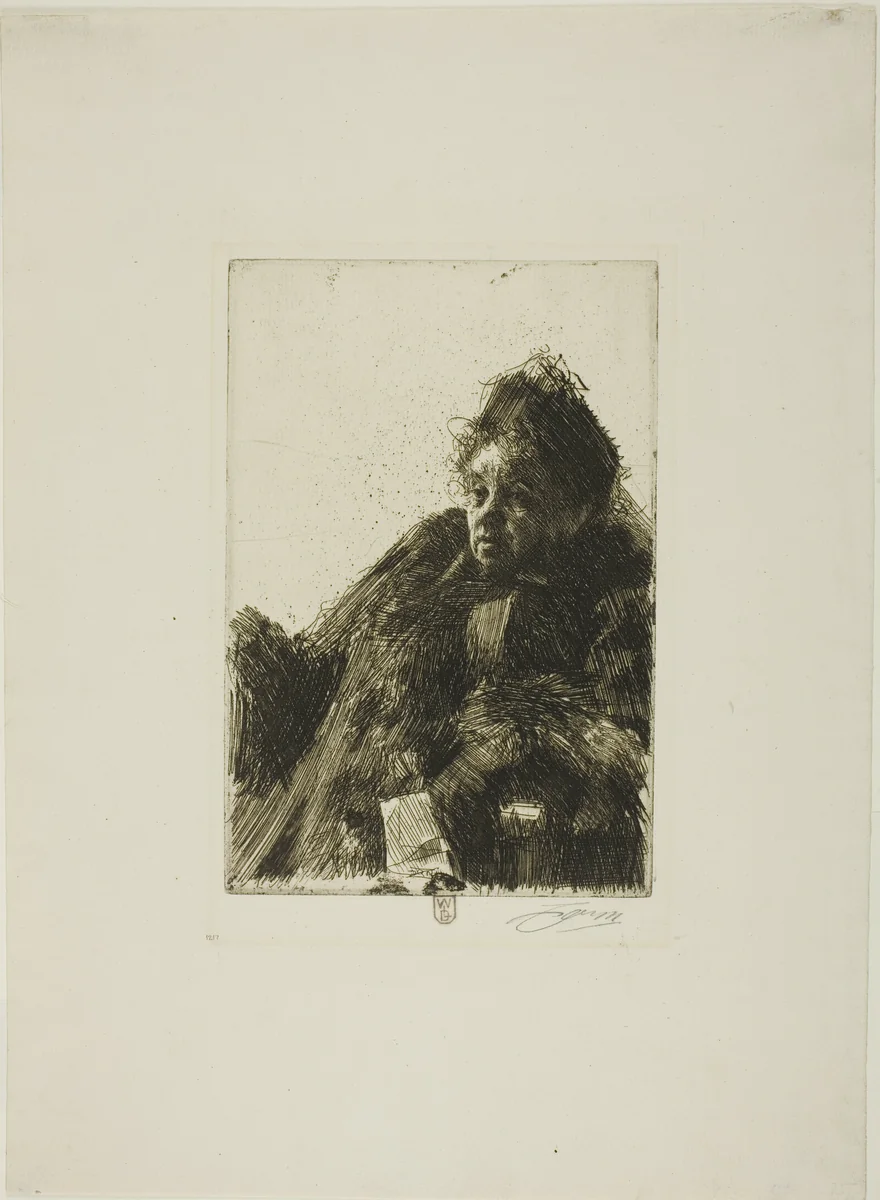 Mme Simon II by Anders Zorn, print, 1891