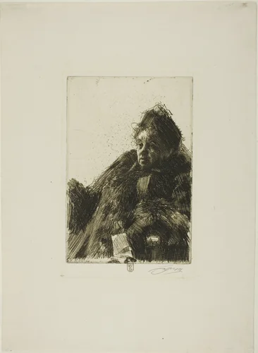 Mme Simon II by Anders Zorn, print, 1891
