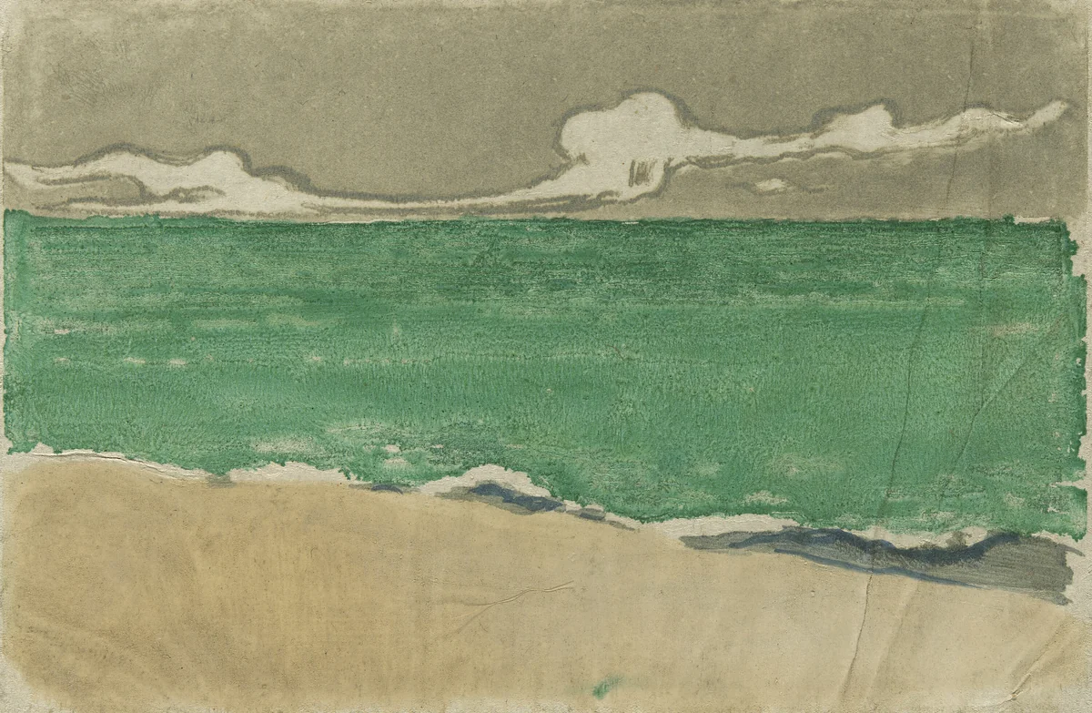 The Sea at Bognor by Theodore Roussel, print, 1895
